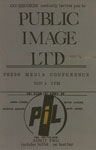 PiL press conference invite, San Francisco 181 Club, November 4 1982; courtesy Bob Tulipan