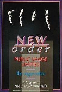 PiL - New York, Wantagh, Meadowlands, USA 19.7.89 Gig Poster