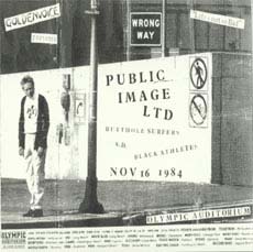 PiL - LA, Olympic Auditorium, USA 16.11.84 Gig Poster