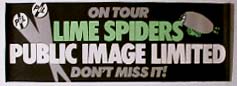 PiL - US Tour November / December 1987 Tour Poster 