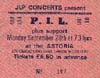 PiL - London, Astoria 28.9.97 Gig Ticket