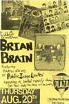 PiL - Brian Brain - Cincinnati, The Plaza, USA 20.8.87 Poster / Flyer