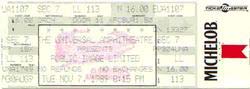 PiL - Los Angeles, Universal Ampitheater, USA 7.11.89 Gig Ticket