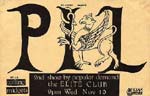 PiL - San Fransisco, Elite Club, USA 10.11.82 Gig Flyer
