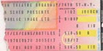PiL - New York, Beacon Theatre 2.11.84