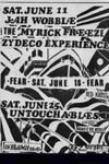 Jah Wobble - San Francisco, On Broadway, USA 11.6.83 Gig Flyer
